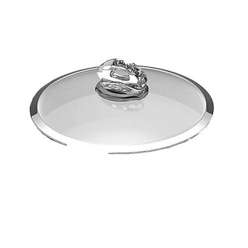 BIALETTI COUVERCLE VERRE 16CM BORD INOX GLOSSY