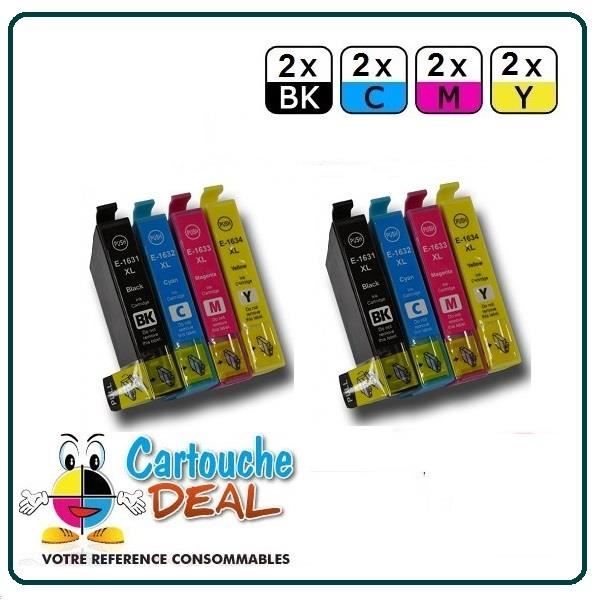 x8 Epson WorkForce WF2010 WF2010W WF2510 Cartouche générique compatible
