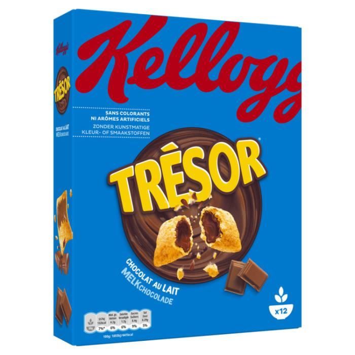 KELLOGG'S Céréales fourrés chocolat noisettes - 375 g