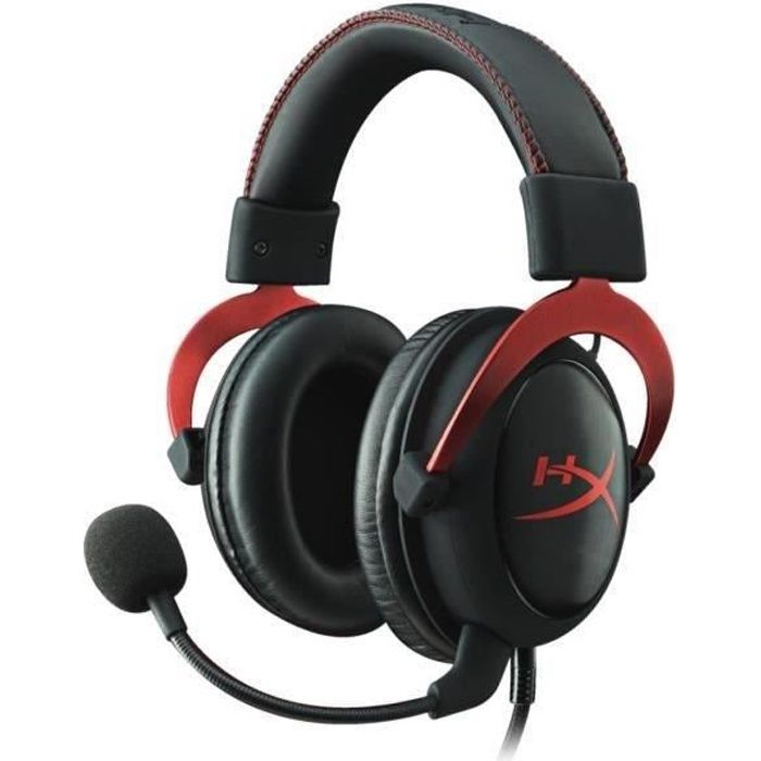 HyperX Micro-Casque Gamer Cloud II Filaire Rouge Surround 7.1 PS4/Xbox One