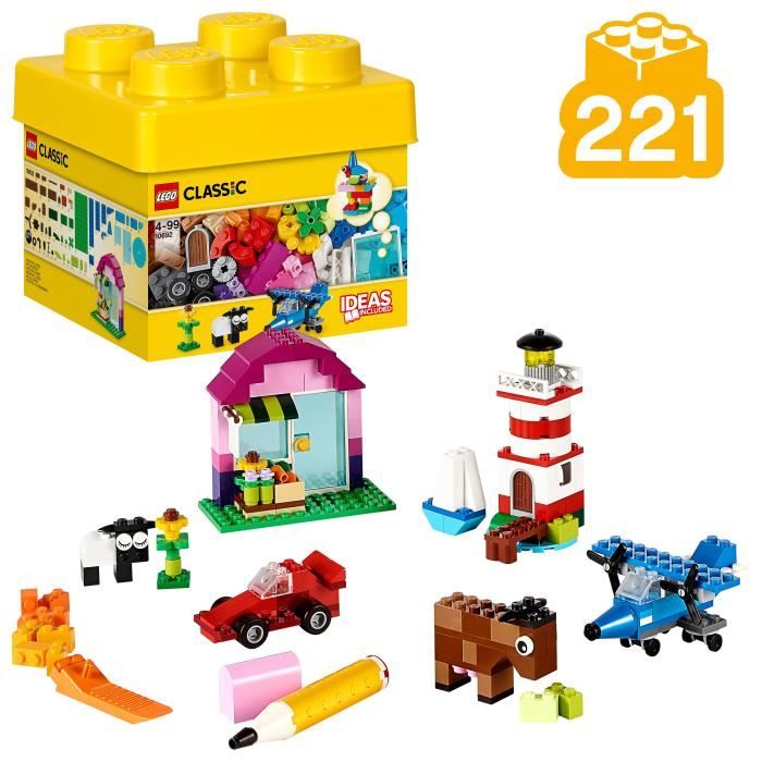 LEGO® Classic 10692 Les Briques Créatives Boîte De Rangement Et Jouet De Construction Educatif Pour Enfants De 4 Ans Et +