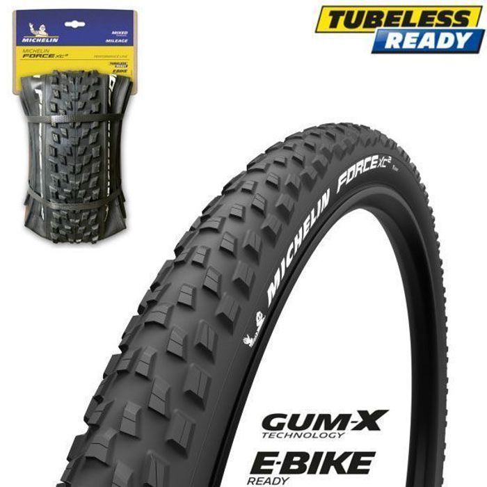 Pneu souple Michelin Force XC2 Tubeless Ready Performance Line 57-622 - noir - 29 x 2,25