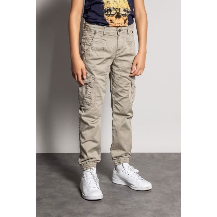 DEELUXE Pantalon slim cargo GARDEN Clay