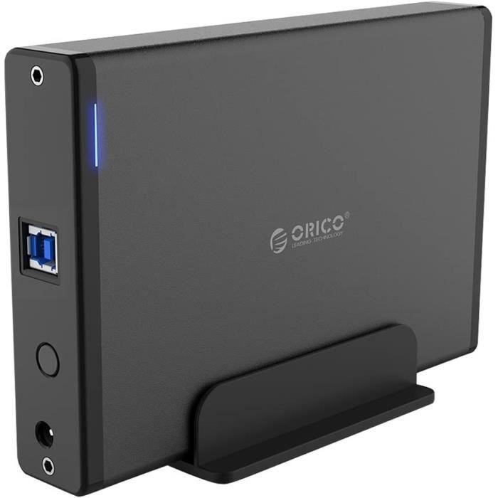 ORICO Aluminium 3,5'' Boîtier de Disque Dur Externe avec Châssis Amovible,USB 3.0 à SATA III,pour SATA 3.5- PC de Bureau HDD,SSD