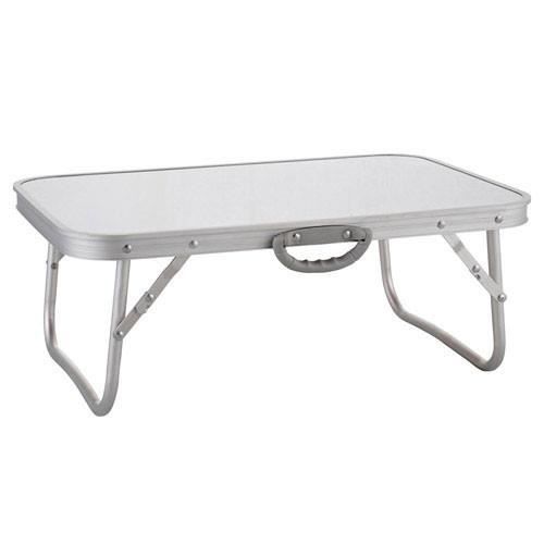 Table de plage pliable en aluminium 60x40x25cm