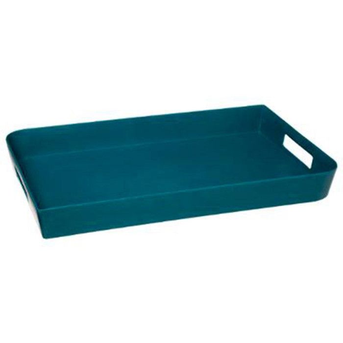 Plateau de Service -Modern- 30x45cm Pétrole Bleu