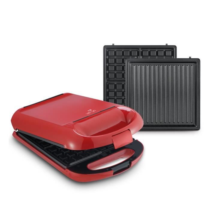 SENYA Gaufrier appareil à panini 4 empreintes – 1200 W - Sweet Waffle