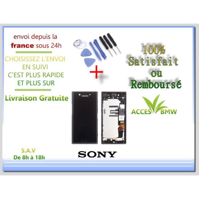 Ecran Complet LCD Noir avec Chassis Frame Pour Sony XZ premium et Outils