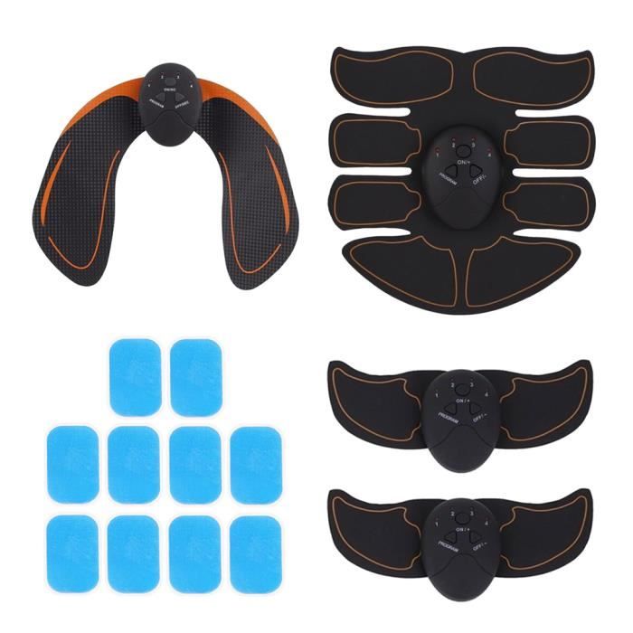 Ceinture Abdominal Trainer AbS Equipement Musculaire Fitness et Patchs Electrostimulation Remplacement pour Cuisse/Bras Muscle