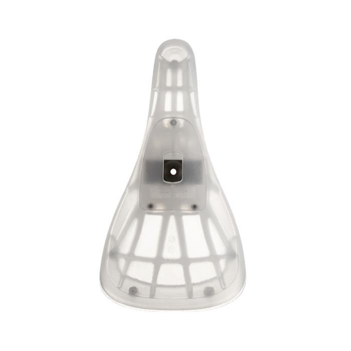 Selle de vélo BMX / Freestyle VELO pour montage pivotant de la tige de selle. Nylon, clair