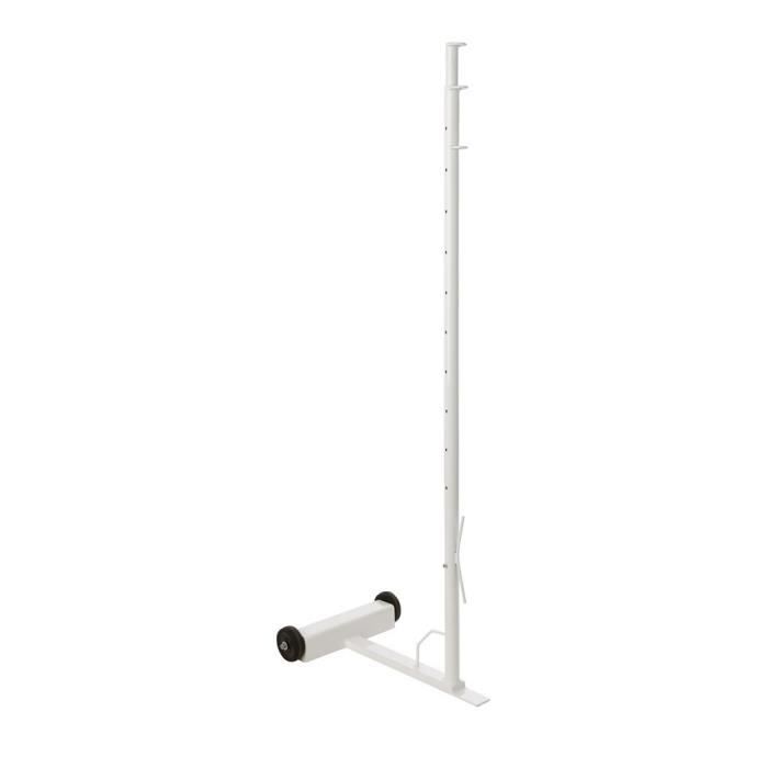 Poteau de badminton avec Bases lestées munies de roues