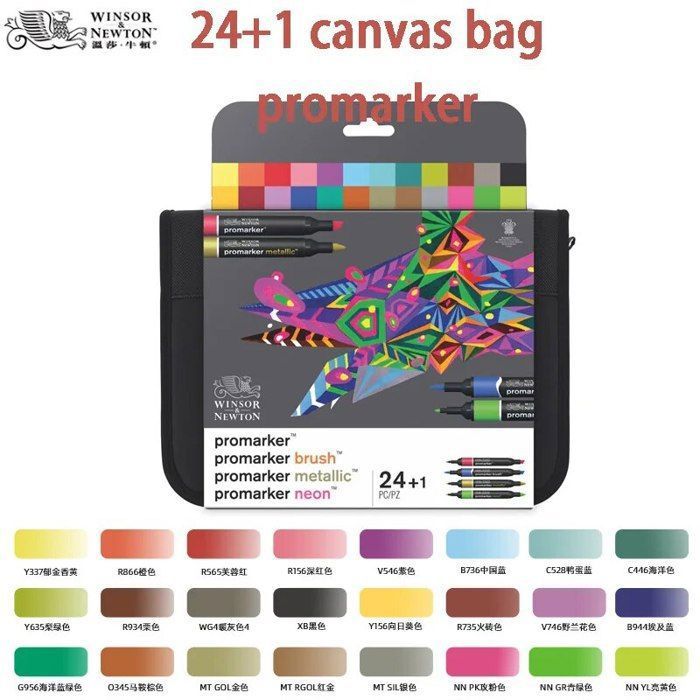WINSOR & NEWBOU- Promarker Design Pro Marker Pens,Twin,Double Tip,Based ...