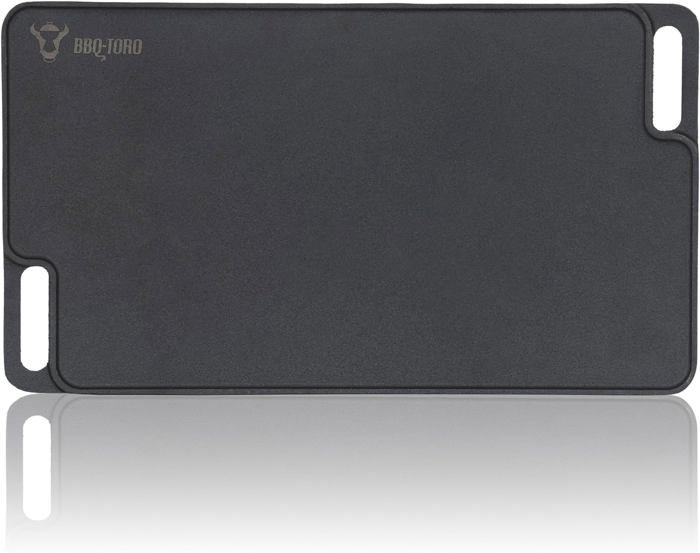 Plaque De Cuisson Céramique Pour Barbecue - 63x41 Cm, Acier 3 Mm, Surface Anti-adhésive, Pour Gaz Et Charbon - 11