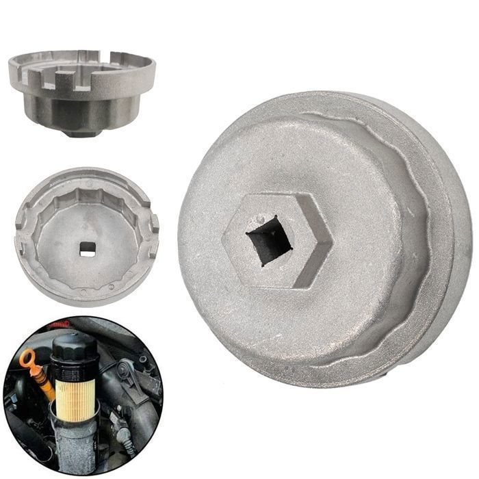 Kit 15 Pièces Clé à Filtre à Huile Universelle – Capuchons De 65 à 100 Mm, Avec Adaptateur 3/8"-1/2"