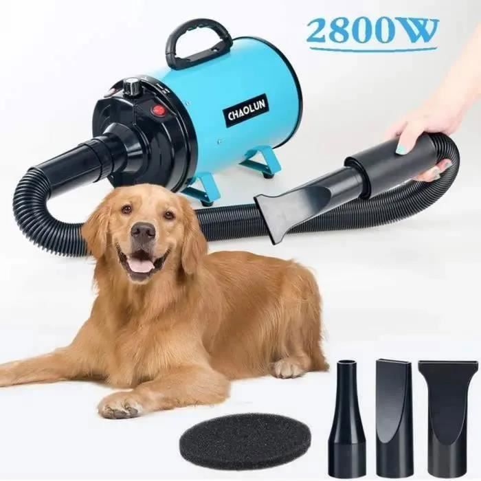 Comparer les prix de Toilettage Schoir Pulseur pour Chien 2800W Professionnel Sche-Poils pour Animaux De Compagnie avec Vitesse Et Chaleur wake