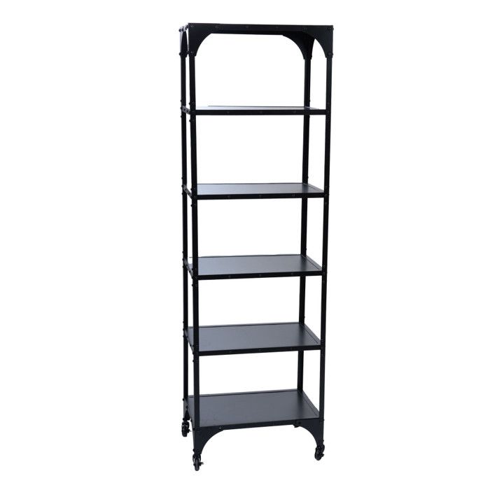 Bibliothèque 5 niveaux en métal H194 cm - Amadeus