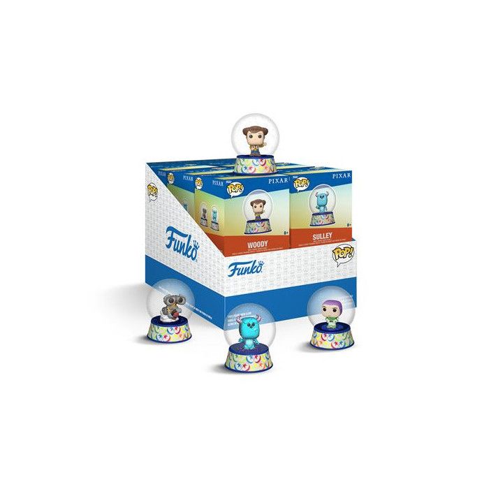 Figurine de collection - Funko Mini Snow Globes Pixar PDQ - 12 pièces - Multicolore - Intérieur