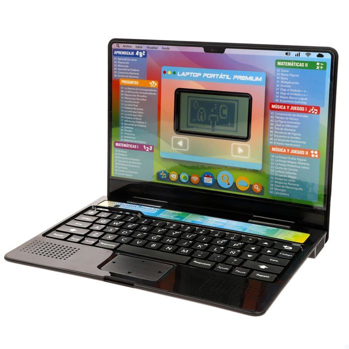 Ordinateur éducatif pour enfant - winfun - Écran LCD - Espagnol et Anglais - 60 activités - Jeux et musique