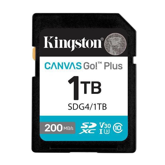 Carte mémoire SD - KINGSTON - Canvas Go! Plus 1TB - 200 MB/s - UHS-I U3 - V30