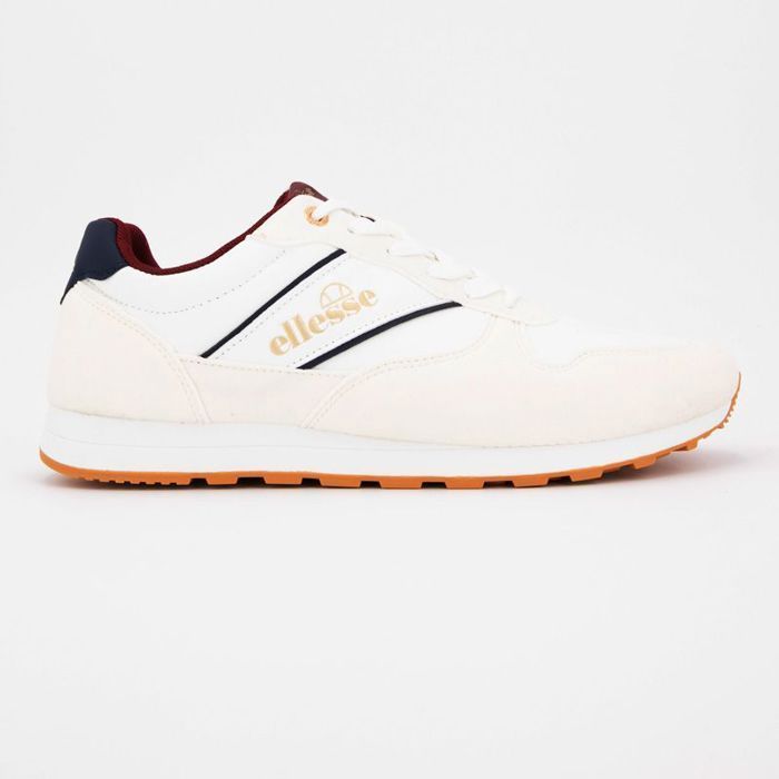Ellesse Baskets basses à lacets bi matière effet daim et similicuir lisse Homme ELLESSE