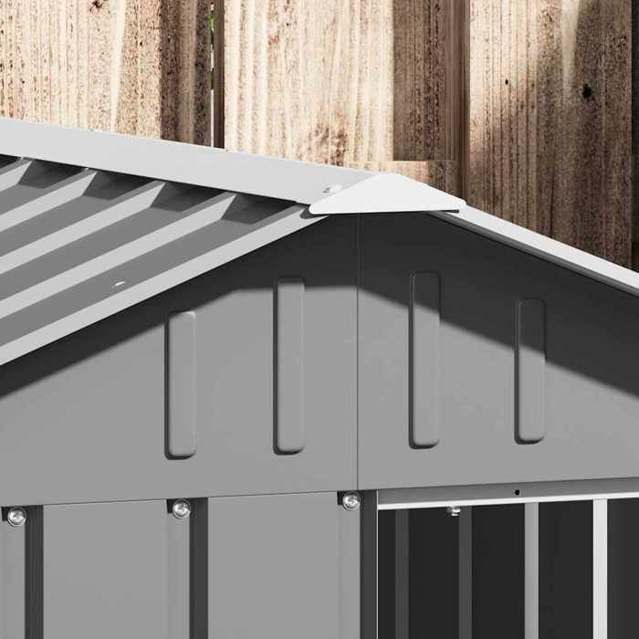 EN SOLDE*Niche pour chien - MONNA - Gris 1165x153x815 cm Acier galvanisé@542075