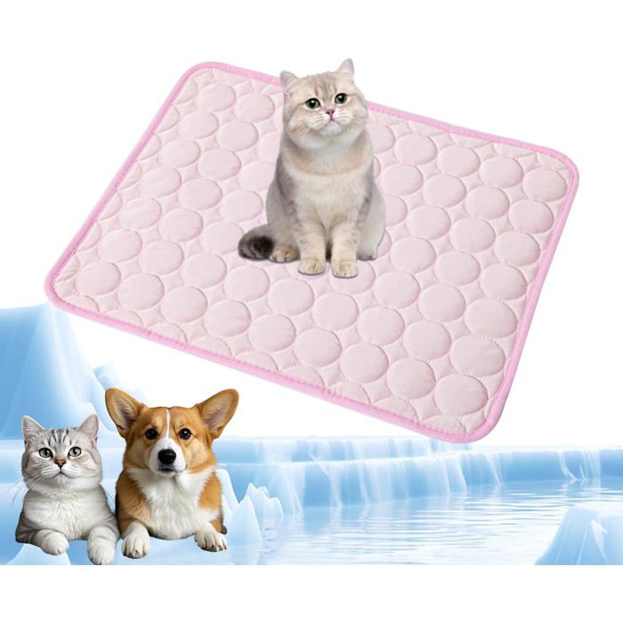 Tapis rafraîchissant - Tapis rafraîchissant pour chiens et chats - Idéal pour les chaudes journées dété - Tapis frais et résistant