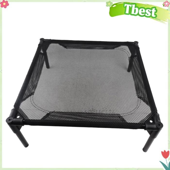 Tbest Lit pour chien surélevé Lit surélevé pour chien toutes saisons cadre métallique animalerie transport S 550 ml 8000 mah