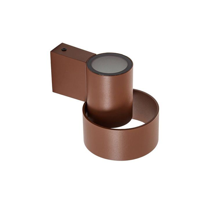Applique extérieure ampoules LED - Lucande - lampe murale extérieure - Aluminium Verre - marron