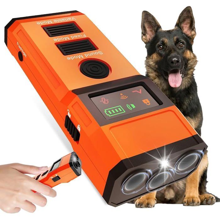 2026 Dispositif Anti aboiement pour Chiensultrasons à 8 m de DistanceDissuasion Anti aboiement pour Chiens3 x ultrasons