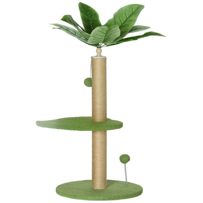 Arbre à chat - HELLOSHOP26 - Tour de jeu 40x40x83 cm - Compact - Poteau griffoir jute - Plateformes en peluche Arbre à chat - HELLOSHOP26 - Tour de jeu 40x40x83 cm - Compact - Poteau griffoir jute - Plateformes en peluche