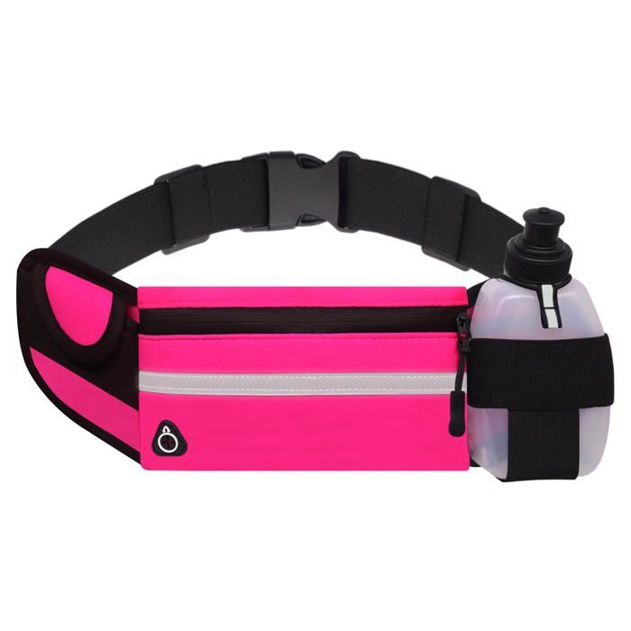 Ceinture de running avec porte-bidon élégante et imperméable adaptée à