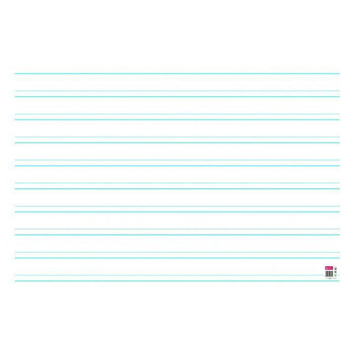 Tableau souple effaçable à sec - Double Ligne - Maternelle - 80 x 120 cm