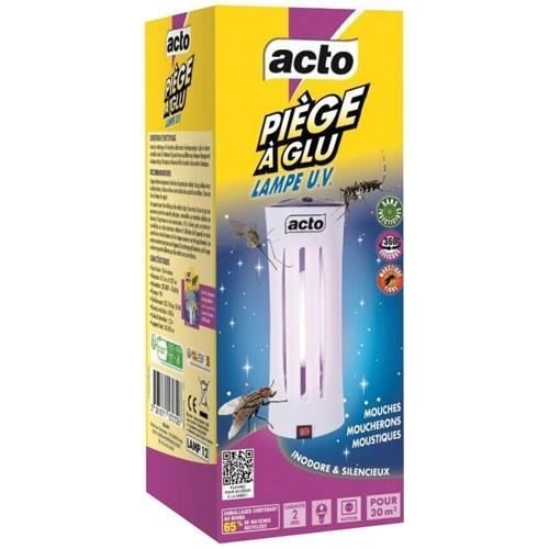 Acto Piège à glu lampe uv mouches et moustiques
