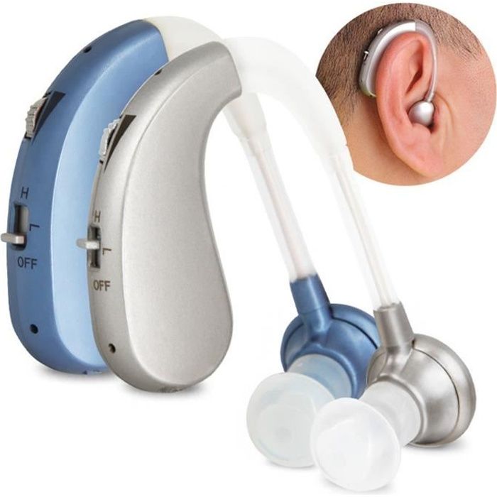 Aide Auditive Numérique Delmicure Pour Seniors - Double (2 Oreilles) - 4 Modes - Rechargeable