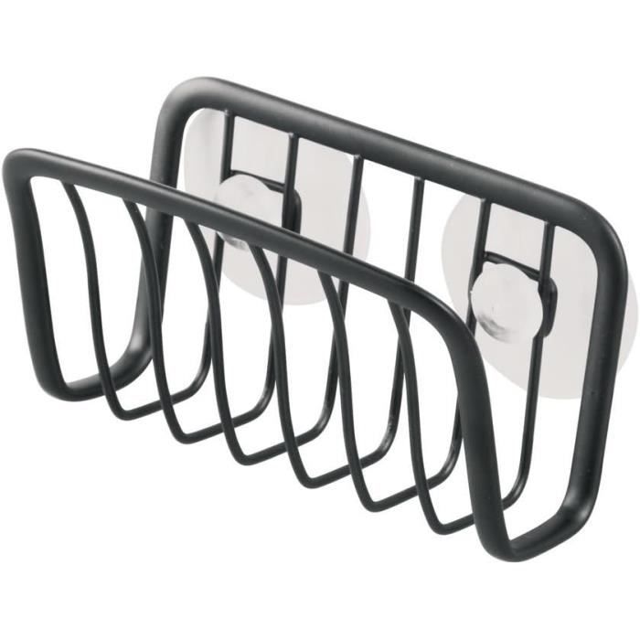 Porte-éponge à Ventouses Pour évier - Acier Inoxydable Anti-rouille - Taille 11x6x6 Cm - Économiseur D'espace Cuisine/salle De Bain