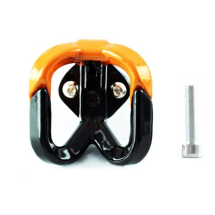Crochet universel pour sac de Moto cintre pour casque griffe multifonction  Double porte bouteille accessoires de Moto 1 piè Orange - Cdiscount
