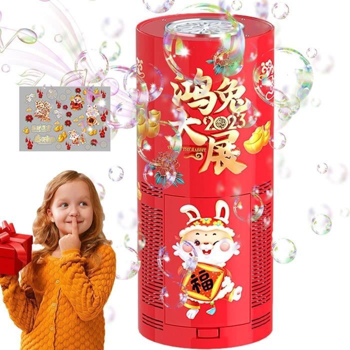 Machine à Bulles Père Noël – Souffleur Automatique Avec Lumières Et Musique – 500 Bulles/min – Cadeau De Noël Dès 3 Ans