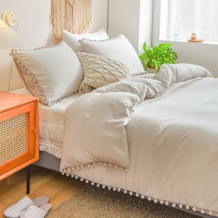 Parure De Lit Blackpink - Housse De Couette + Taies, Microfibre Douce, Fermeture éclair - 5