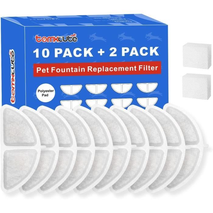 Lot De 6 Filtres Pour Fontaine À Eau Pour Animaux De Compagnie, Chat
