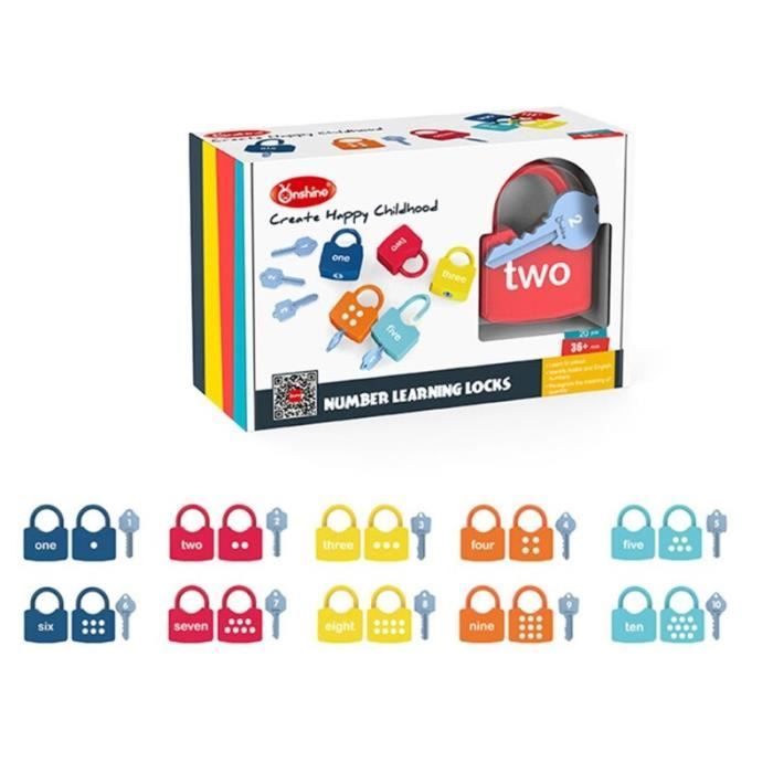 Jeu De Maths Pour Bébés, 1 Ensemble De Jouets De Déverrouillage À Chiffres  Et Lettres Assortis Pour Centres D Set De Soin - Stb44190 - Cdiscount Au  Quotidien