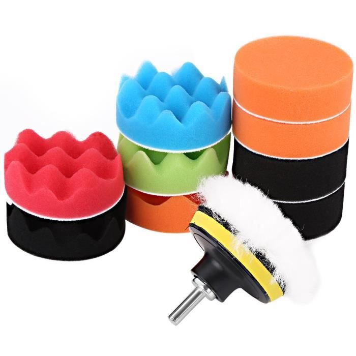 Kit De Polissage ZZQVIP 32 Pièces - Tampons 80mm Pour Perceuse, Cirage Voiture