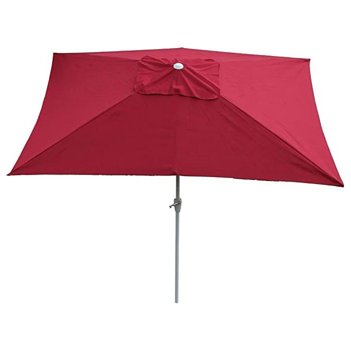 Decoshop26 Parasol de jardin déporté rectangulaire - vue 2