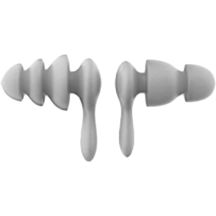 Bouchons D'Oreilles Silicone DIFLAX - Lot 12 Pièces Pour Dormir, Piscine, Avion, Enfants Et Adultes