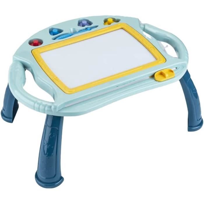WOOMAX Colorbaby Tableau Magnétique En Bois Léopard Zookabee - Stylo Et Tampons Inclus