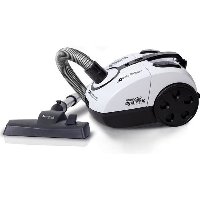 TurboTronic TT-CV09, 700 W, A, 27 kWh, Aspirateur réservoir cylindrique, Sac à poussière, 2 L