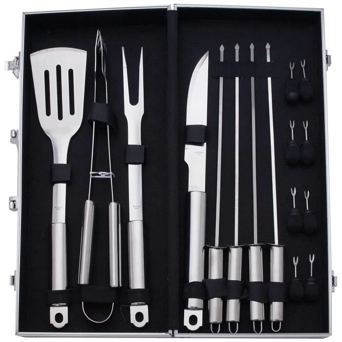 Ustensiles Pour Barbecue - Excellence Wb107 Valise 16 Pièces