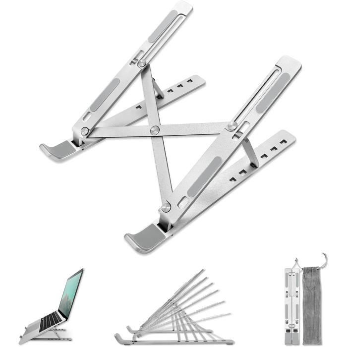 Support Ordinateur Portable, Ergonomique 6 Niveaux Réglables Support Pc