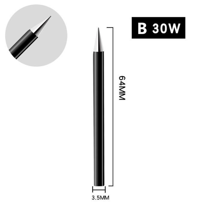Lot De 6 Pointes De Fer à Souder Coniques E10 - Cuivre Et Acier, Pour Soudure Électronique - 3