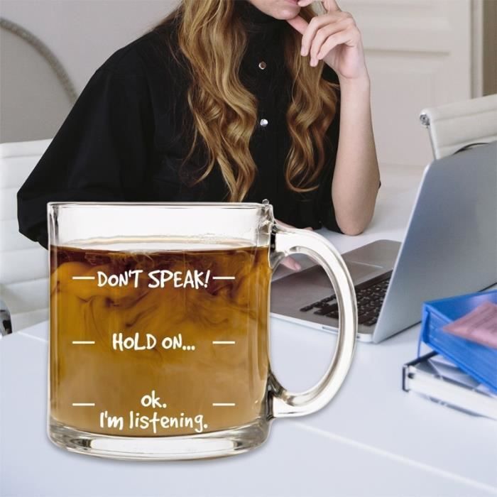 Verre A Biere Ne Parle Pas Tasse A Cafe Drole Cadeau D Anniversaire De Nouveaute Cool Pour Hommes Femmes Husb D2td Cdiscount Maison
