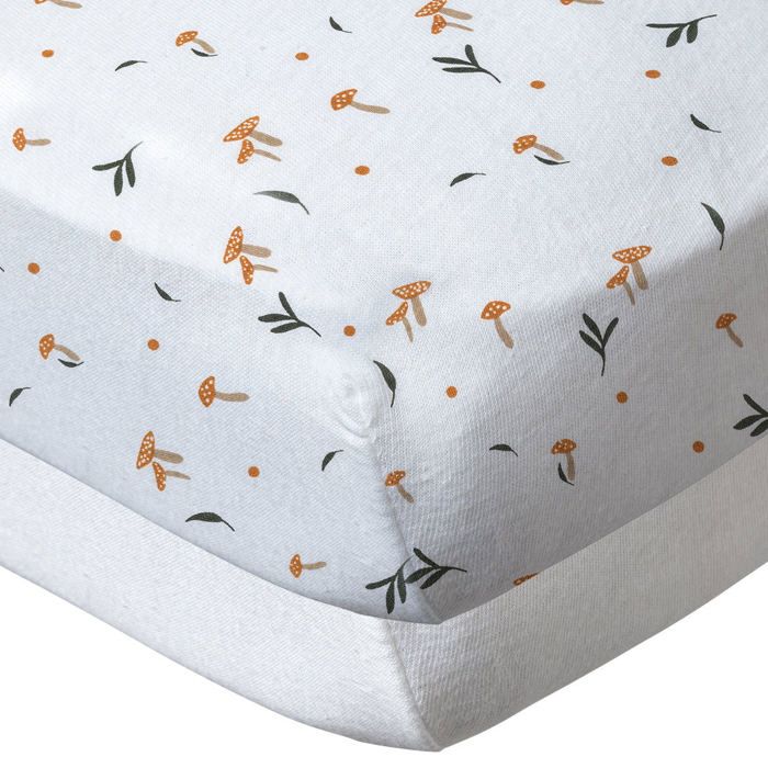 Babycalin - Drap housse 60x120 cm - Lot de 2 - Blanc / White Forest - draps housse bébé en coton Babycalin - Drap housse 60x120 cm - Lot de 2 - Blanc / White Forest - draps housse bébé en coton